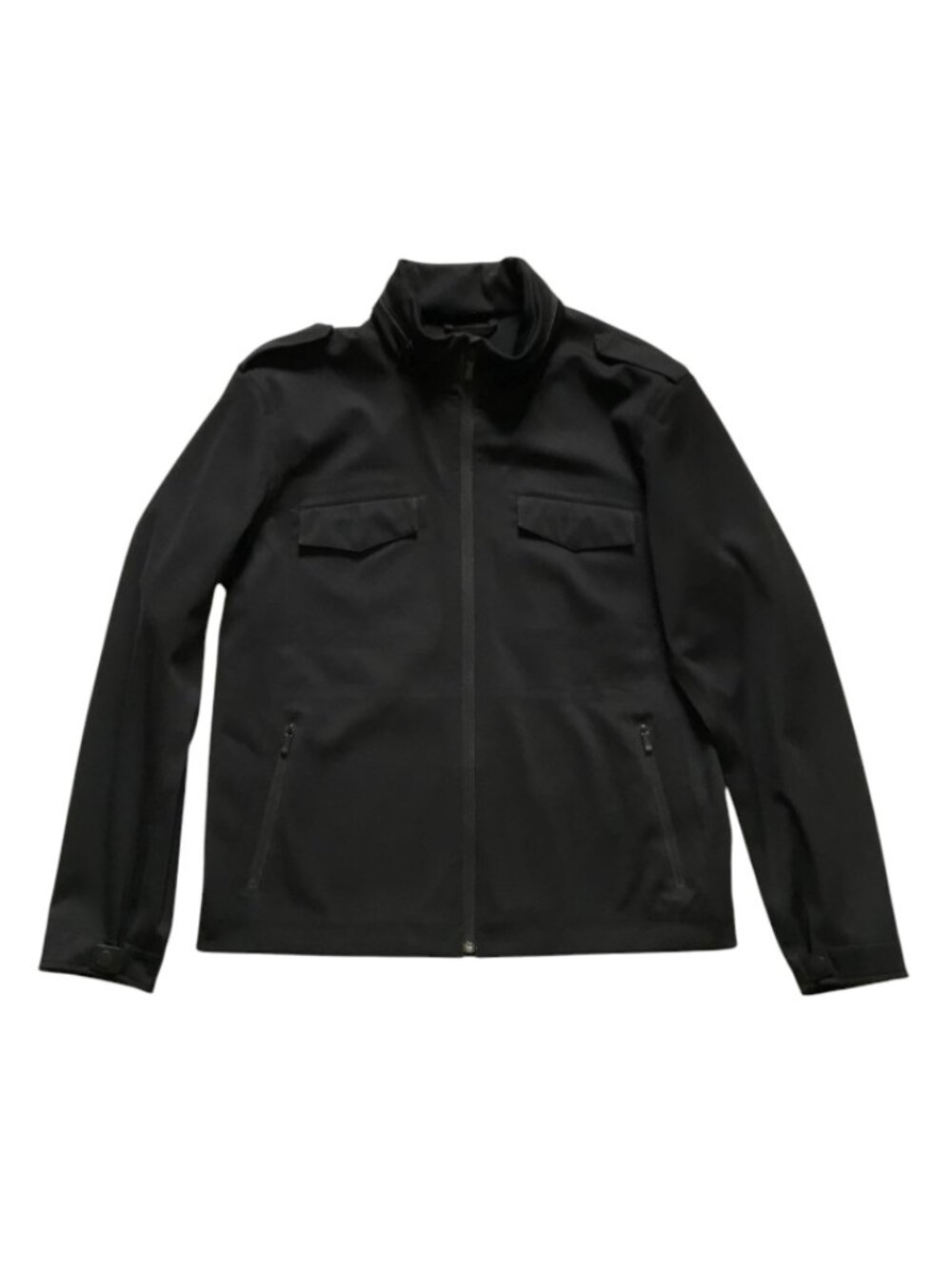 Zegna Sport 3L Track Jacket Monochrome Project Mens Large Black Full Zip Lined